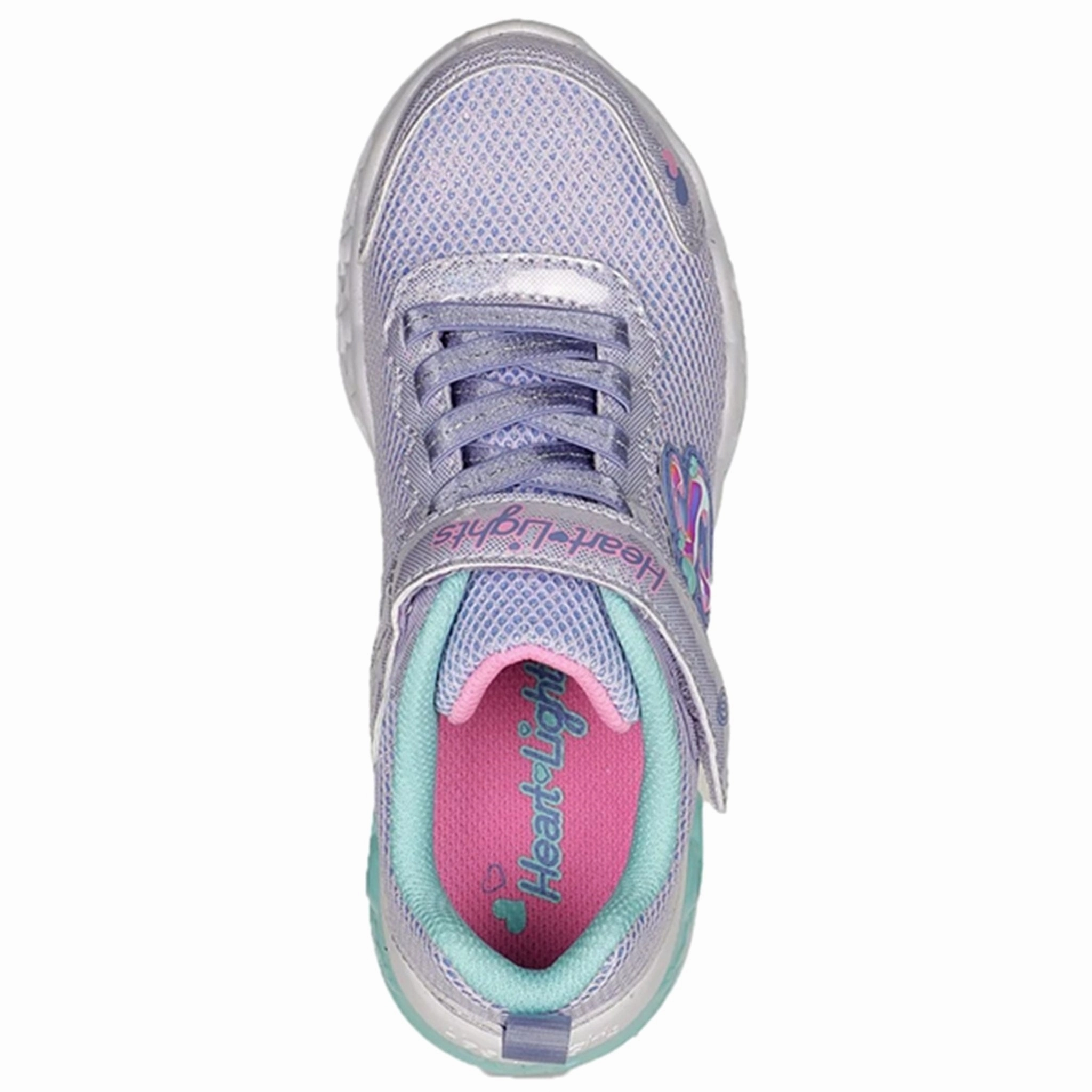 Skechers Flutter Heart Lights Sneakers Lavender Multicolor Dynamic Fit