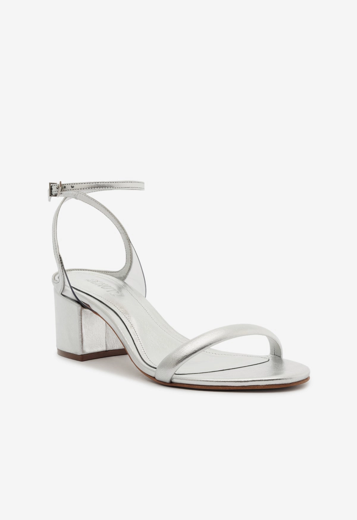 Skye Metallic Nappa & Vinyl Sandal Urban Evolution Edge-Layered