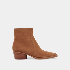 Fahari H2O Booties Brown Suede Streamlined Mobility