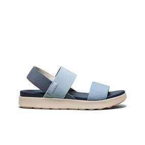 Bold Details Women'S Elle Backstrap Sandal  |  Faded Denim/Skyway