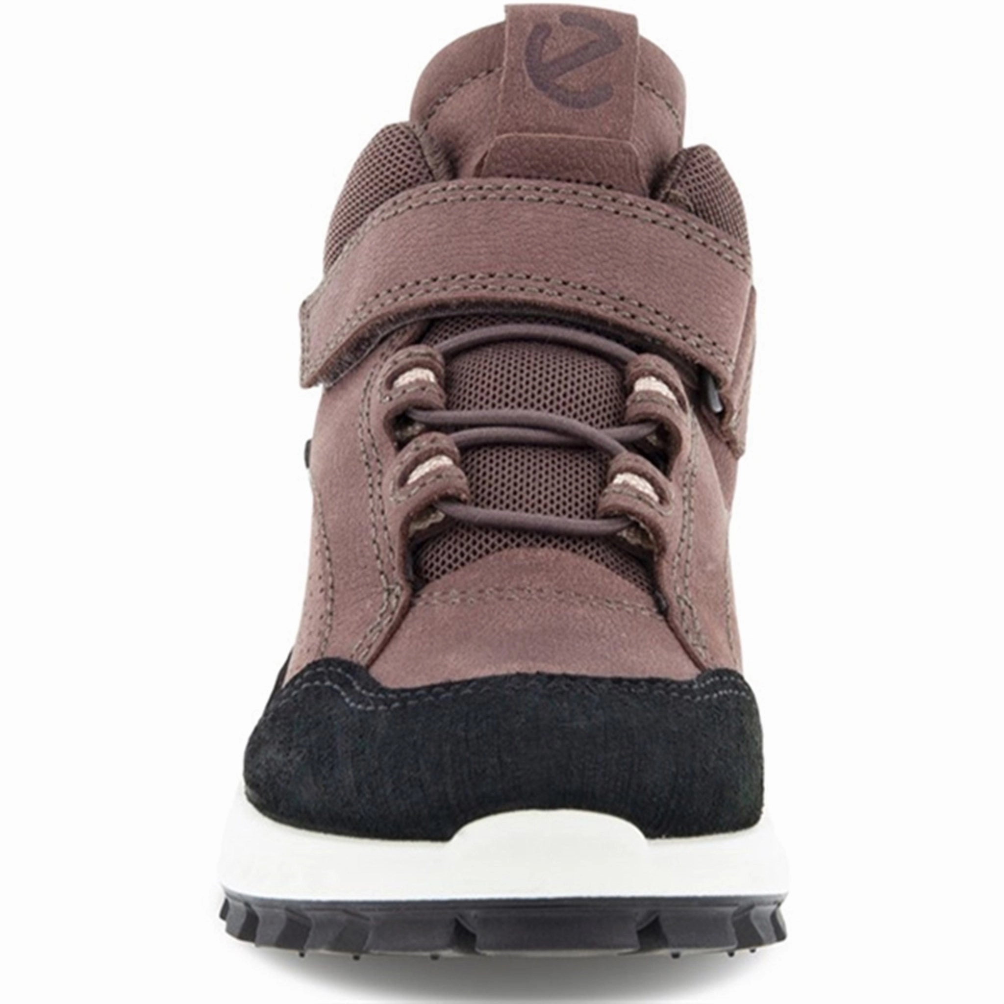 Ecco Exostrike Velcro Ankle Boot Black/Dusty Purple Day-Built Wear The Moment