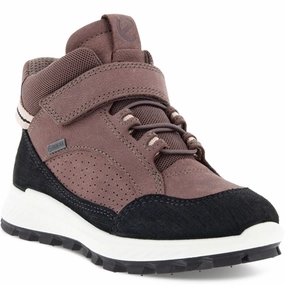 All-Day Movement Ecco Exostrike Velcro Ankle Boot Black/Dusty Purple