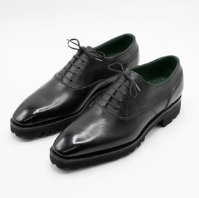 Cool Experience Oxford Simple Shoe Mto - Onyx Nappa Grain Leather