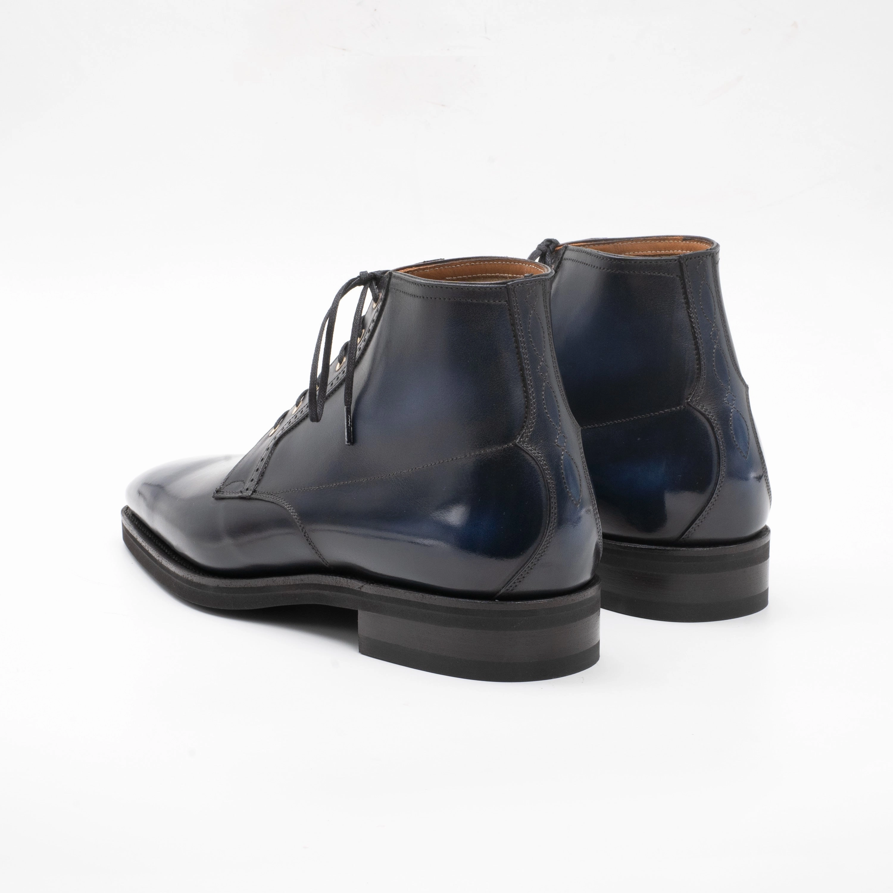 Day-To-Day Fit Freedom Fitted Kerouac Derby Boot Mto - Cassiopeia Handmade Patina