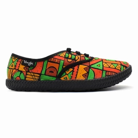 Edge-Layered Multi-Wear Essentials Tomcat Canvas Shoes - Multi Tribal