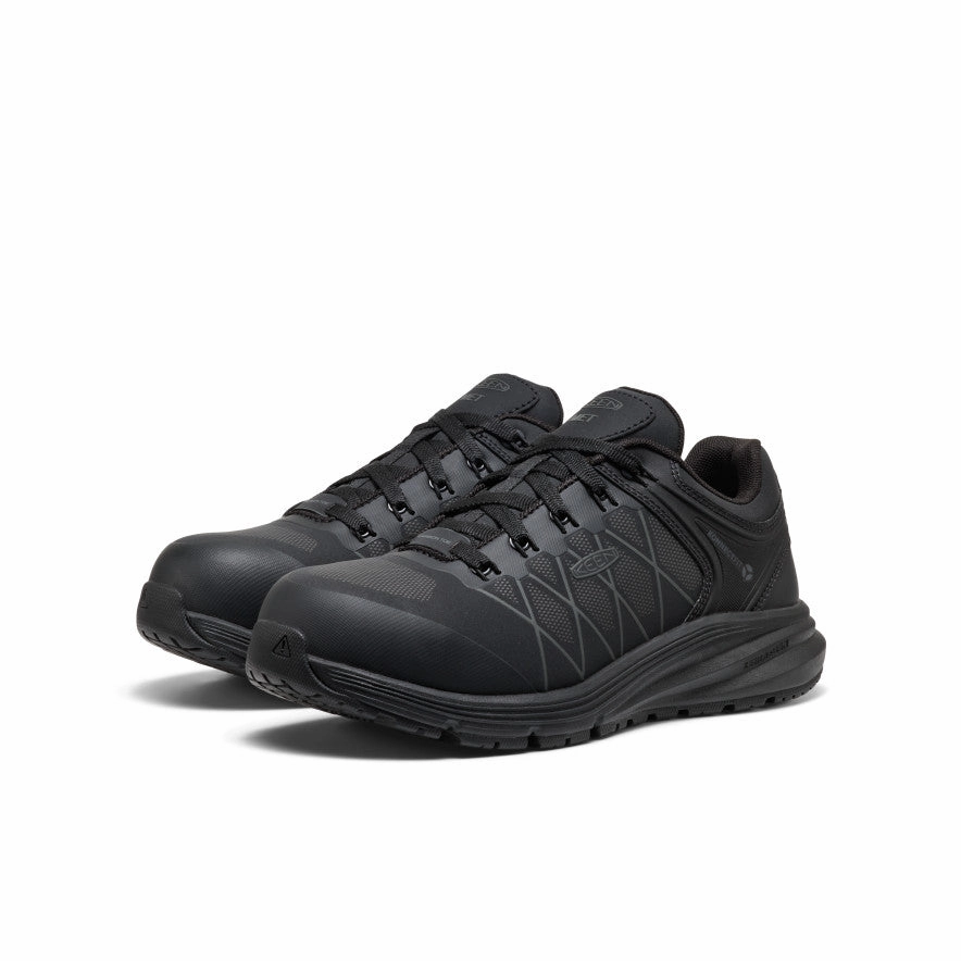 Timeless Motion Ready-To-Flow Women'S Vista Energy Xt Work Sneaker Int Met (Carbon Toe)  |  Black/Magnet