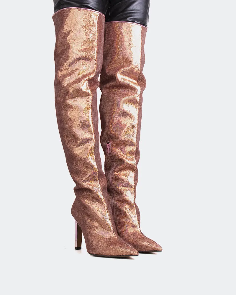Blakely Pink Sequins Low-Profile Style