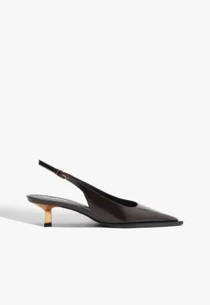 Daria Sling Leather Pump Form-Led Form And Motion