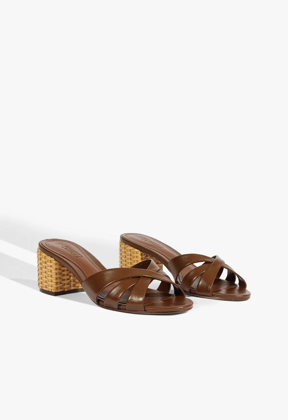 Tailored Ease Keefa Straw Mule Sandal