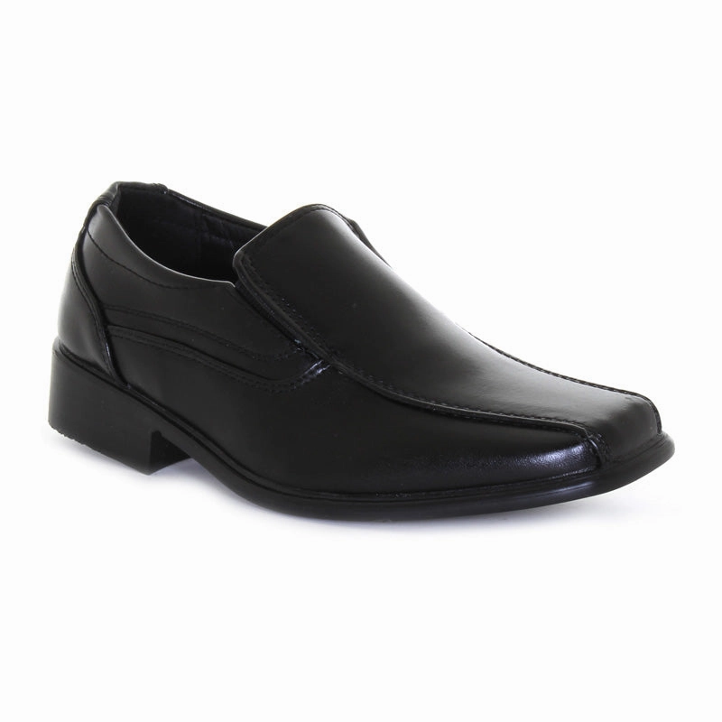 Boys Black Slipon Dress Shoes Quiet Vibe Urban Toolkit