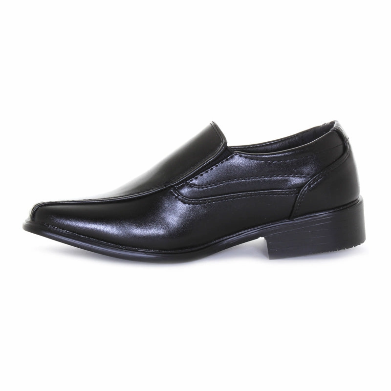 Boys Black Slipon Dress Shoes Minimal Movement Crafted For Presence