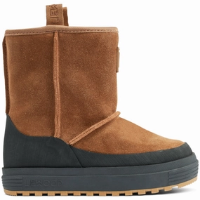 Liewood Pecan / Black Mattie Suede Boot Future-Ready