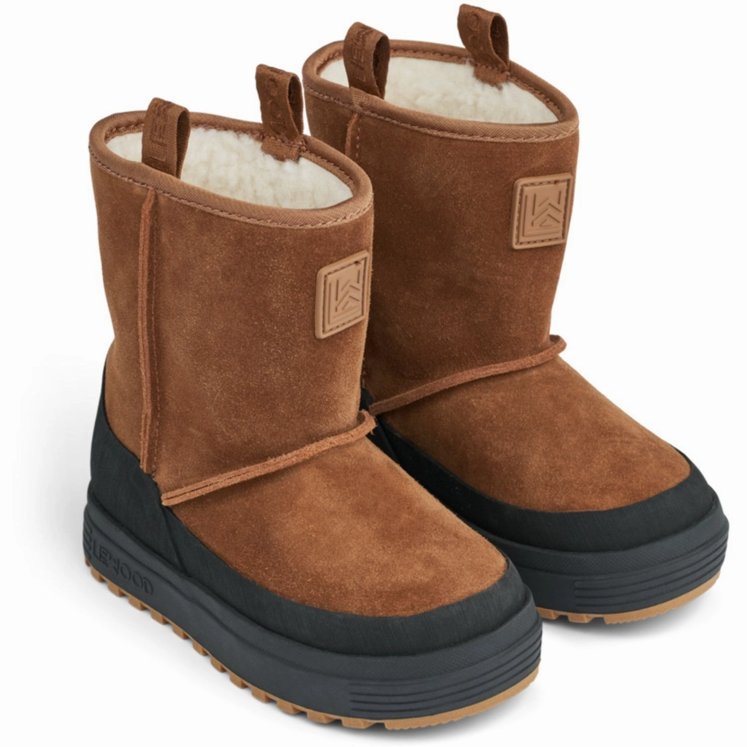 Liewood Pecan / Black Mattie Suede Boot Lightweight Presence Pure-Fit