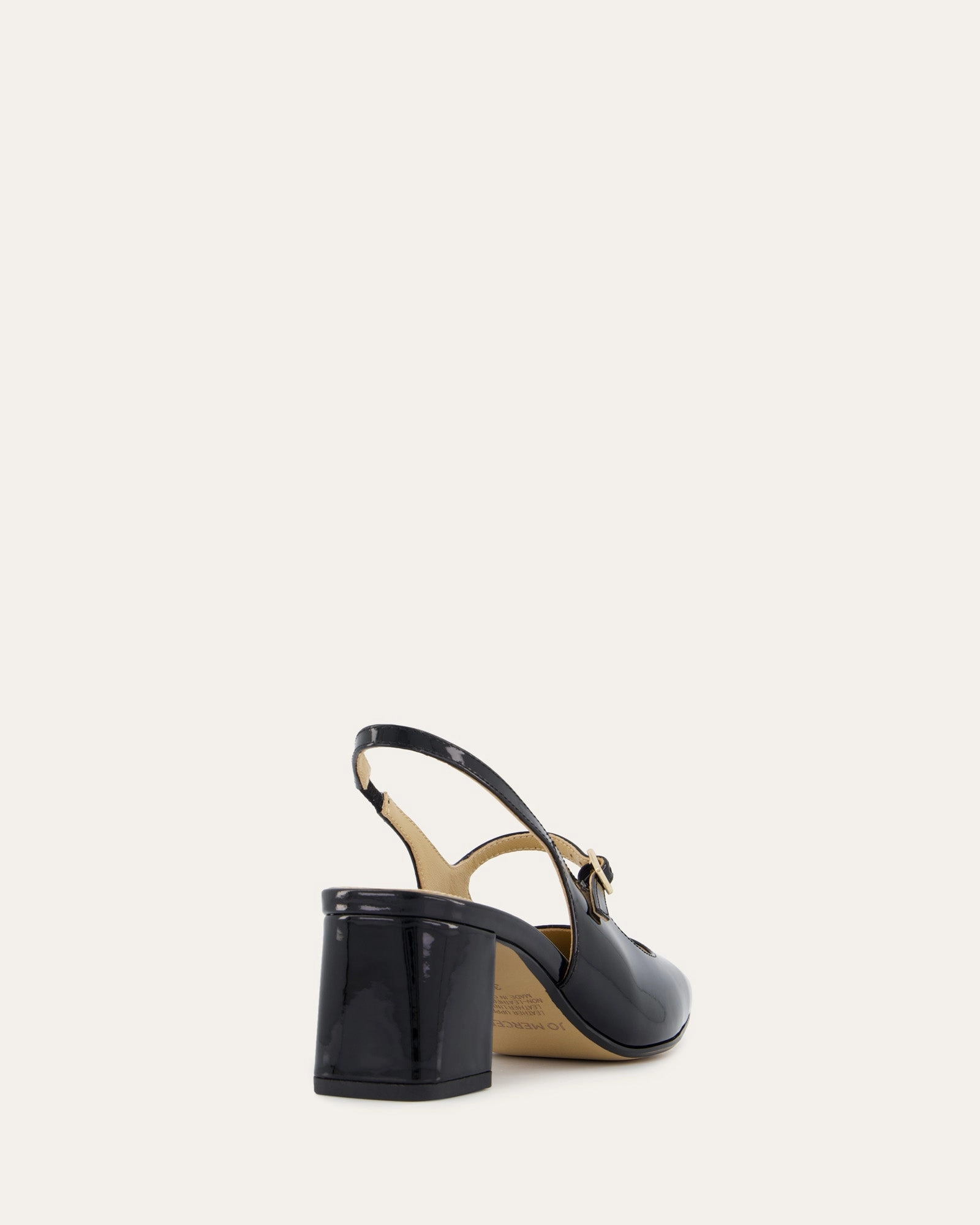 Peggy Low Heels Black Patent Shift Into Ease