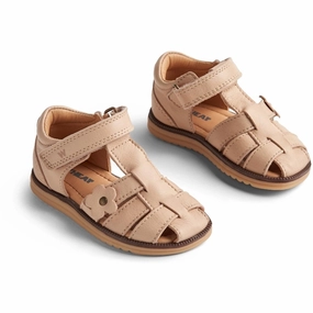 Wheat Sandal Closed Toe Sky Flower Beige Rose Elevated Layers Ease-Ready