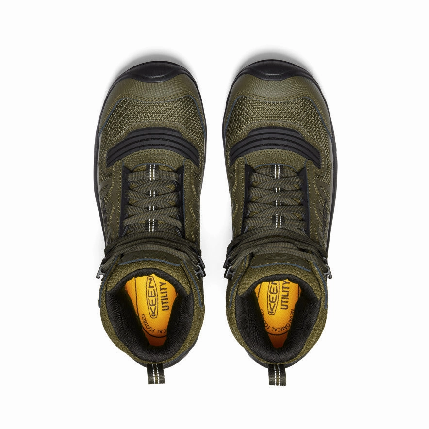 Style In Balance Men'S Reno Mid Waterproof (Carbon Toe)  |  Dark Olive/Black