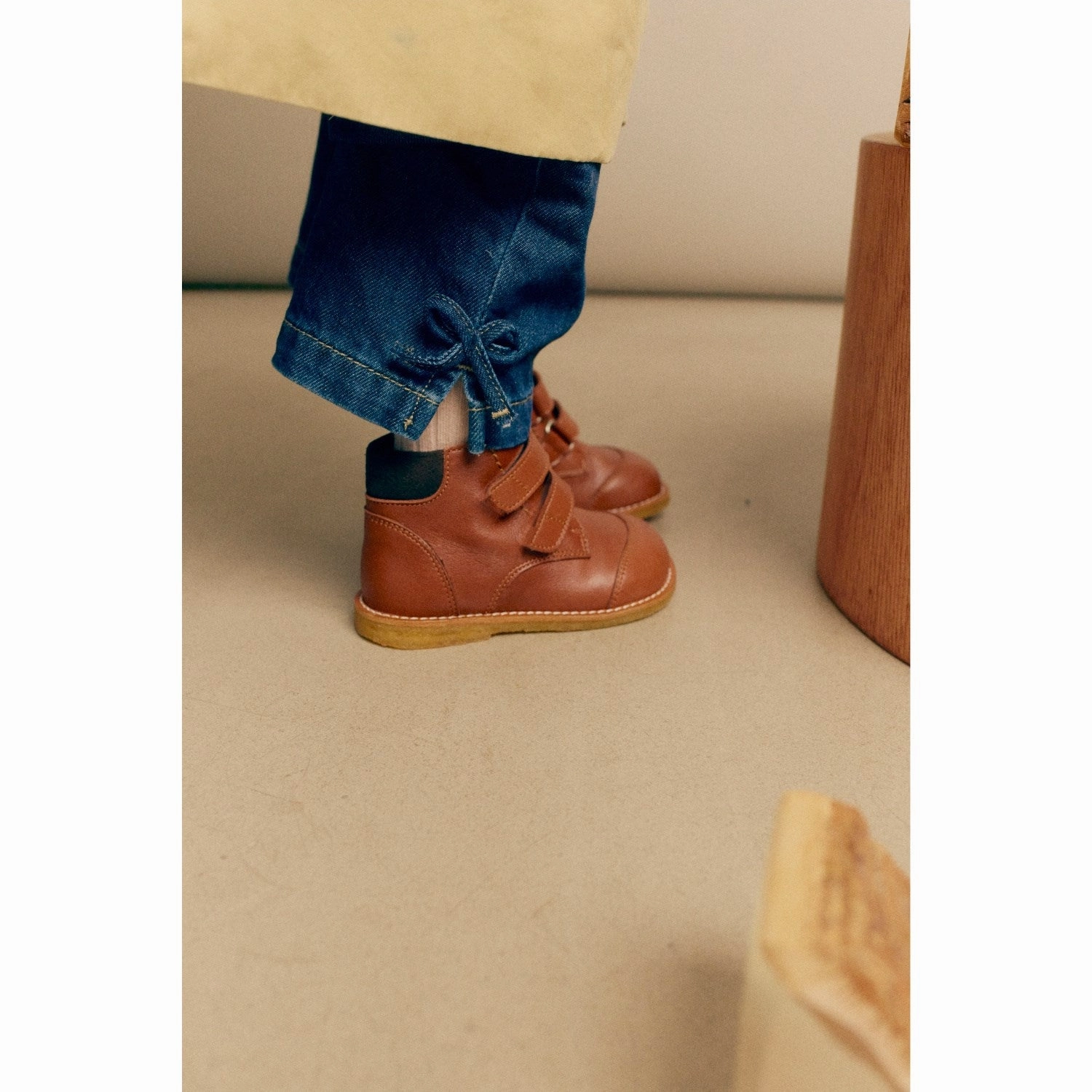 Angulus Cognac/Dark Brown Beginner Tex Boot No-Fuss Fit Minimalist Edge