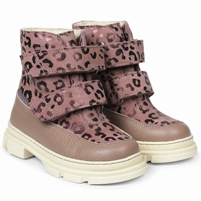 Angulus Tex-Boots W Velcro And Wool Lining Rose/Rose Leo Functional Calm
