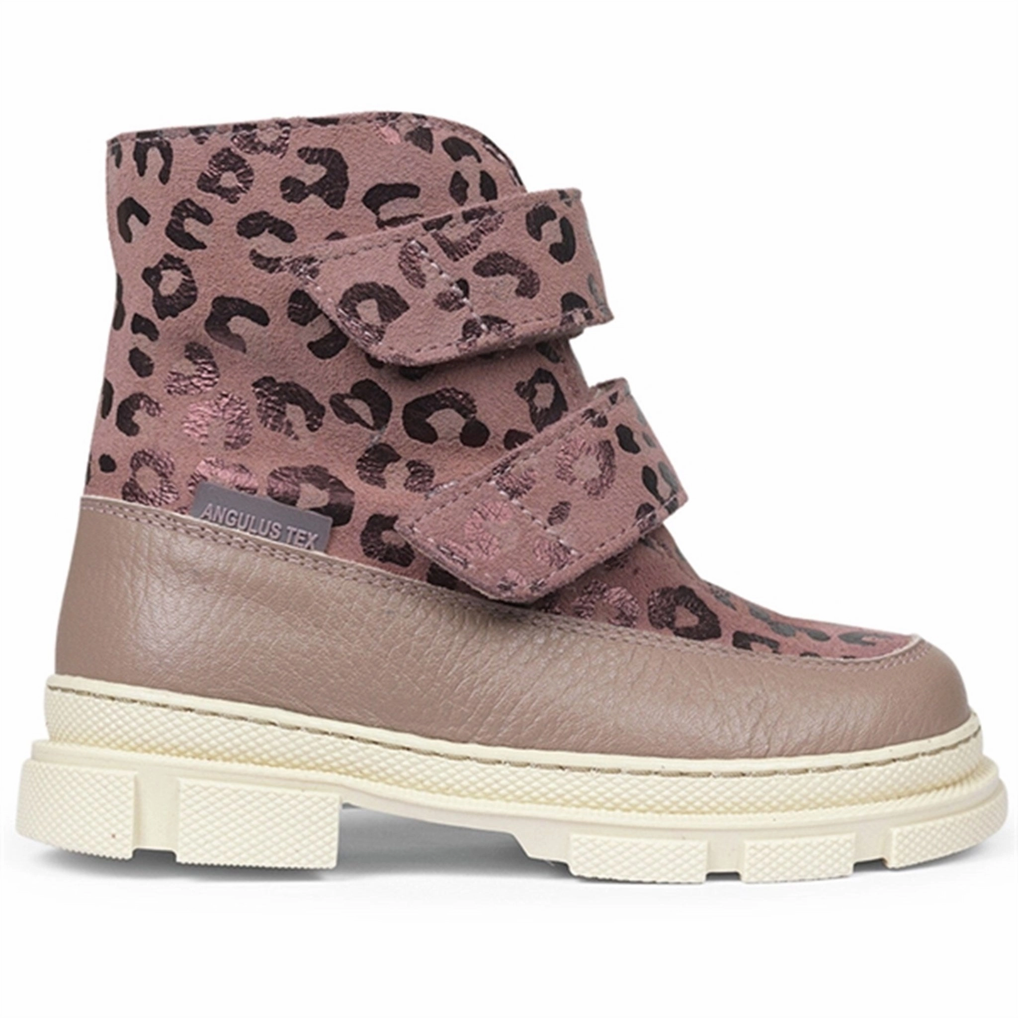 Relaxed Motion Versatile Layers Angulus Tex-Boots W Velcro And Wool Lining Rose/Rose Leo