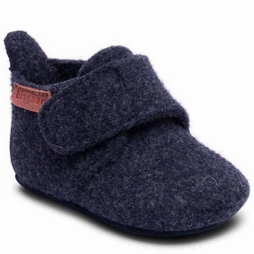 Bisgaard Indoor Shoes Wool Blue Urban Evolution