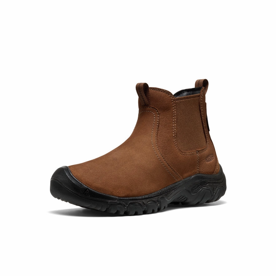 Made For Rhythm Relaxed Motion Women'S Greta Ii Waterproof Chelsea  |  Bison/Black