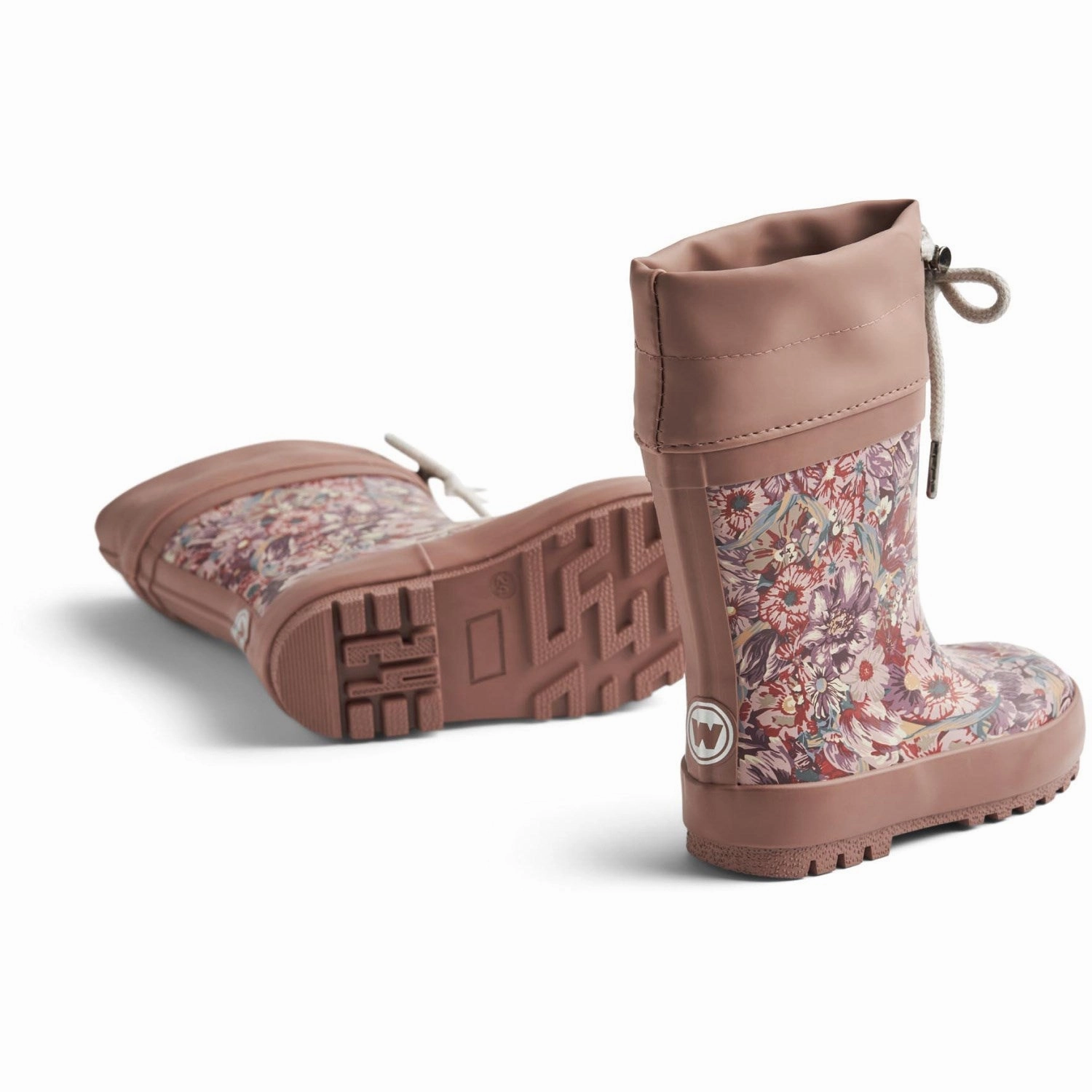 Wheat Flowers In Plenty Rubber Boot Thermo Print Go-Mode Fit Function-Refined