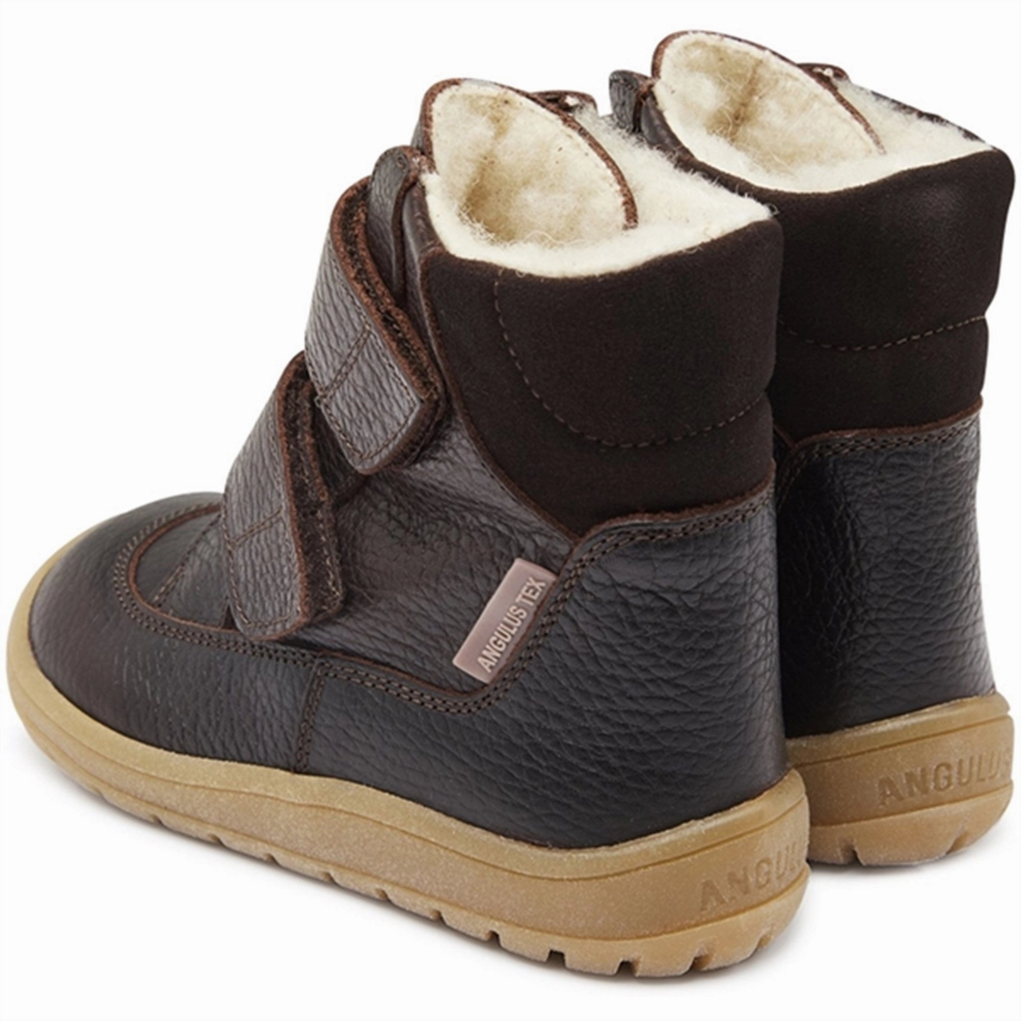Angulus Tex-Boots With Velcro Dark Brown/Dark Brown Adaptive Aesthetic