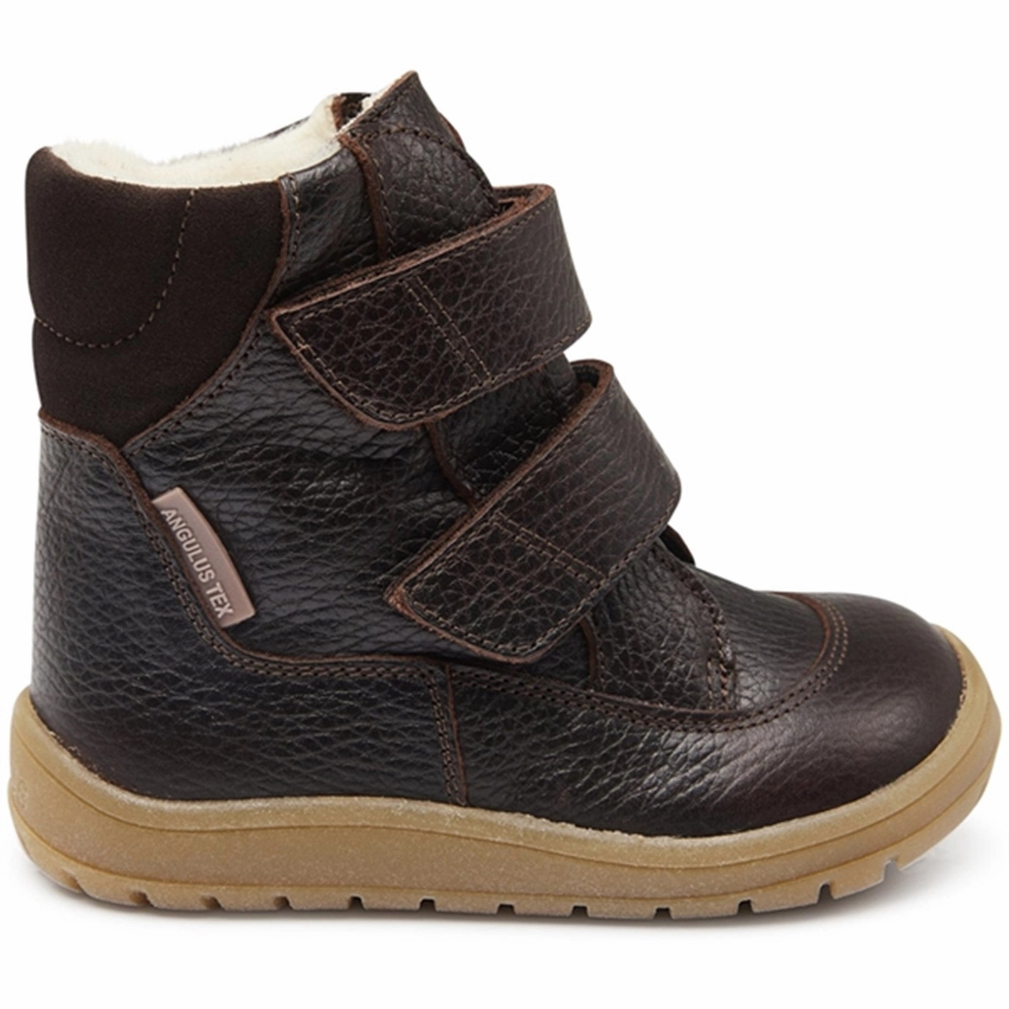 Angulus Tex-Boots With Velcro Dark Brown/Dark Brown Form Meets Calm