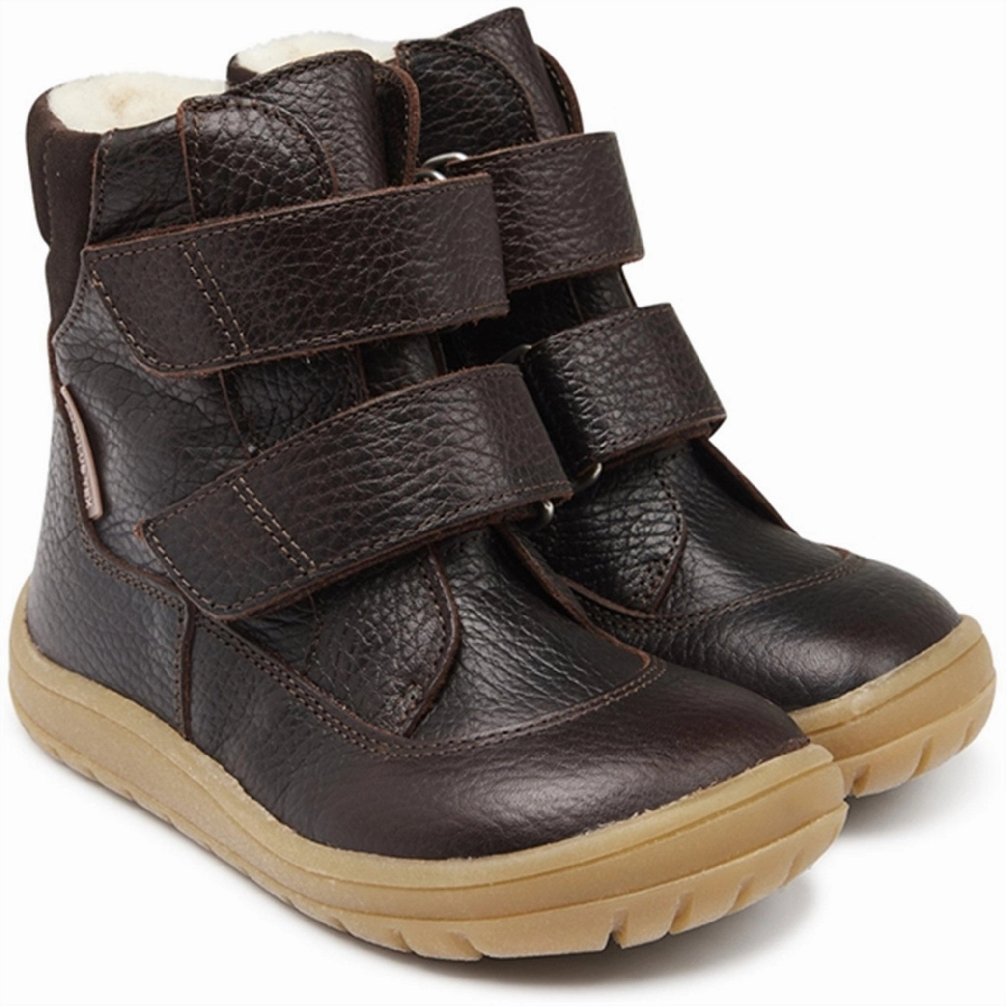 Active Energy Angulus Tex-Boots With Velcro Dark Brown/Dark Brown