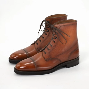Vibe-Centered Hemingway Derby Boot - Cognac