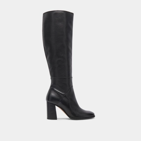 Fynn Wide Calf Boots Onyx Leather Core Function Daily Essentials