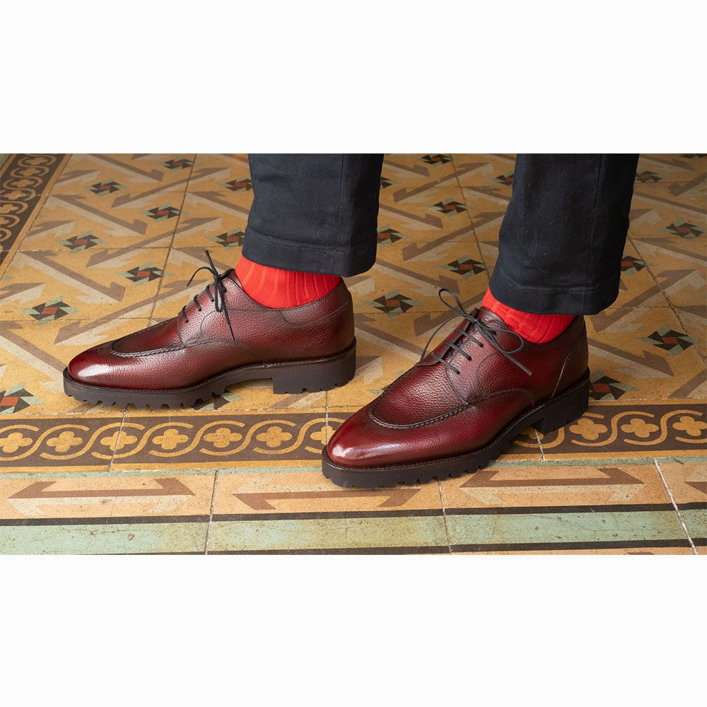 Shift Gear Pure Look Gaspar Derby Mto - Bordeaux Grain Calf Leather