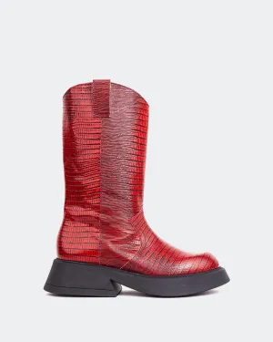 Lightweight Presence Gaulle Red Leather
