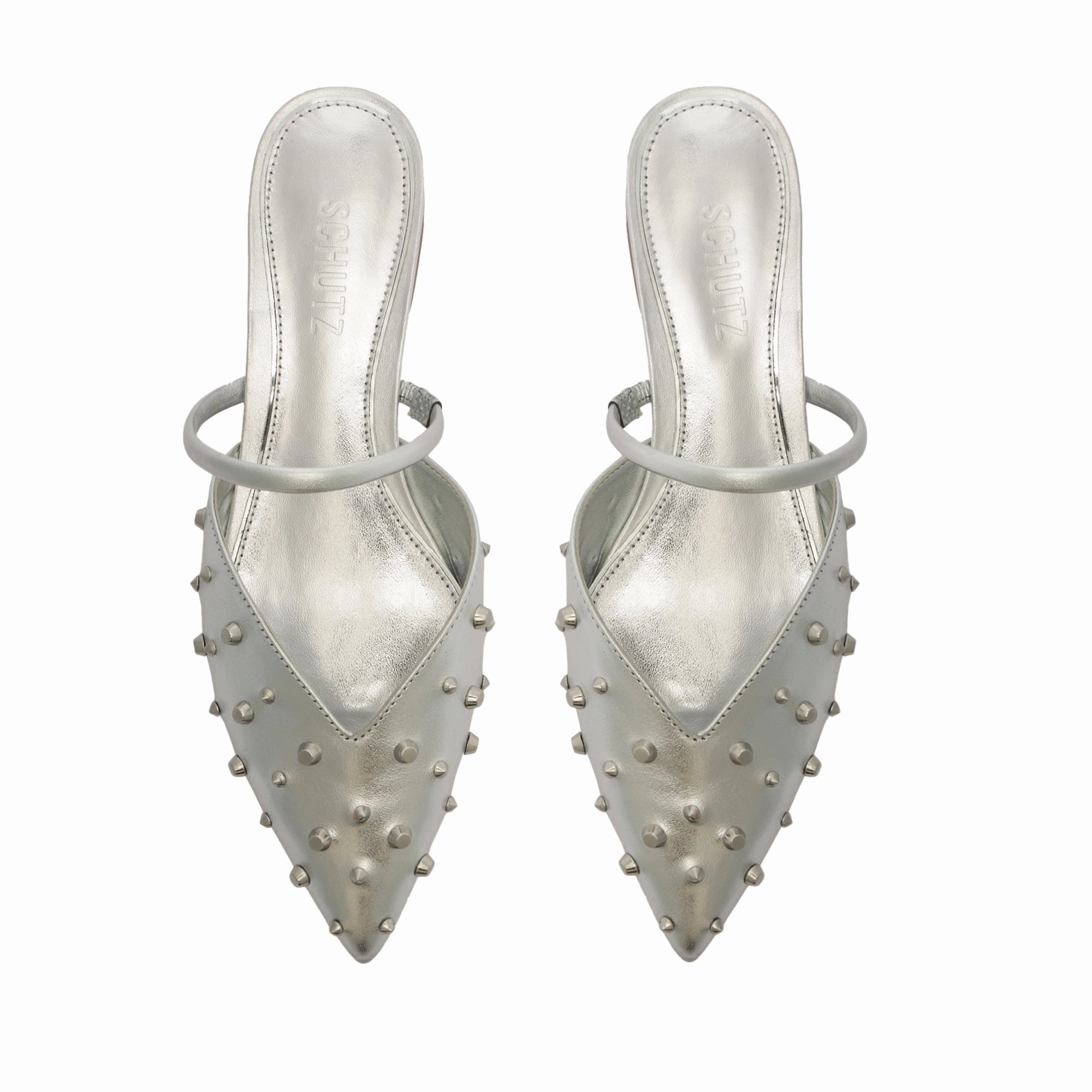 Gayle Metallic Leather Flat Low-Key Luxe Gear For Today