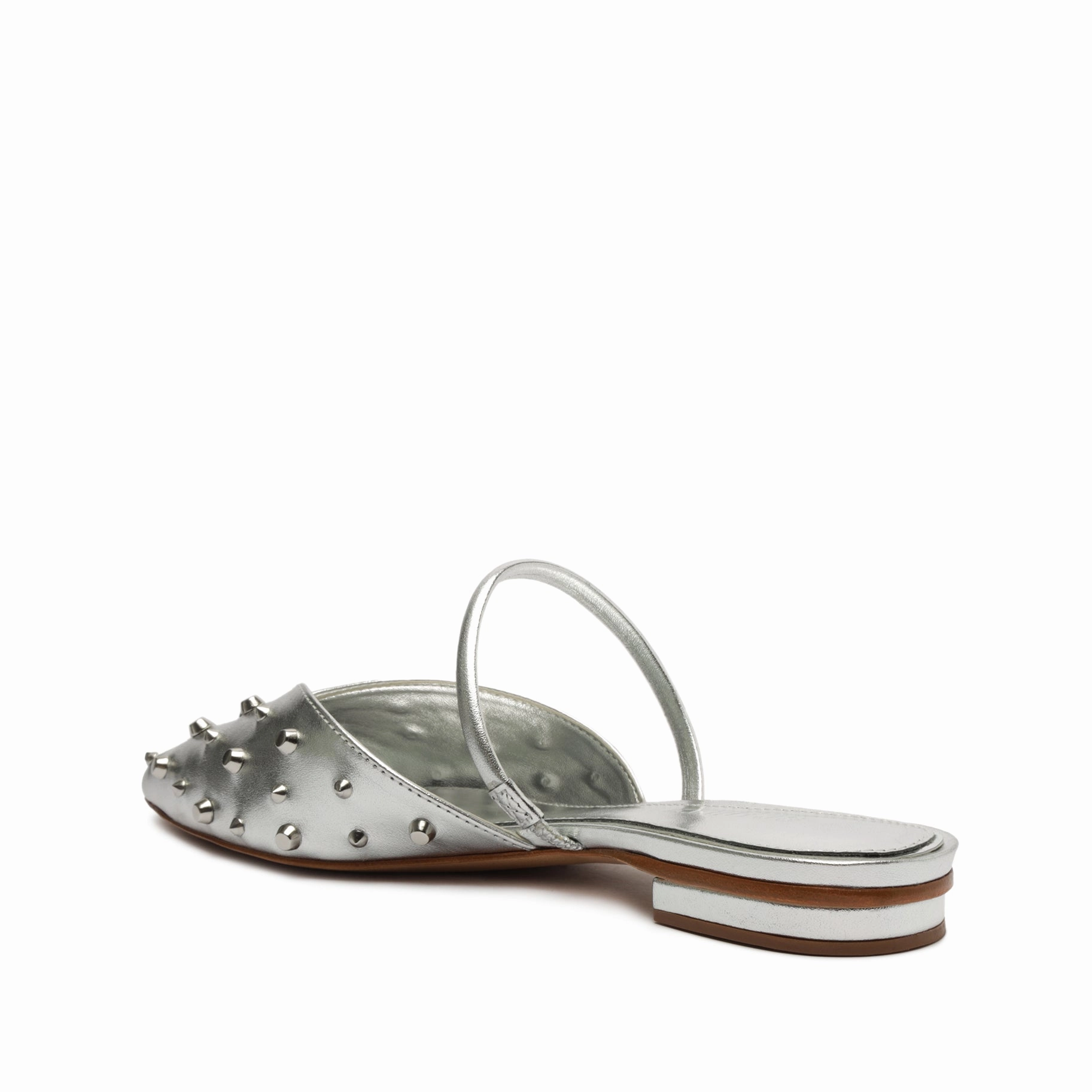 Gayle Metallic Leather Flat Soft-Fit System
