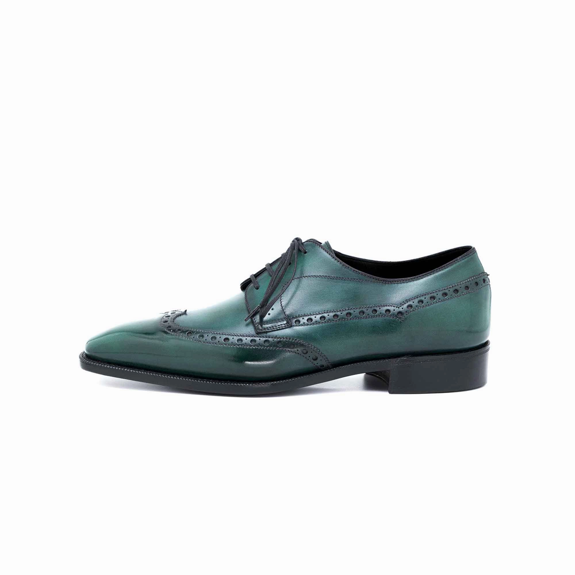 Calder Wingtip Derby - Emerald Green Shift Into Ease Soft Power