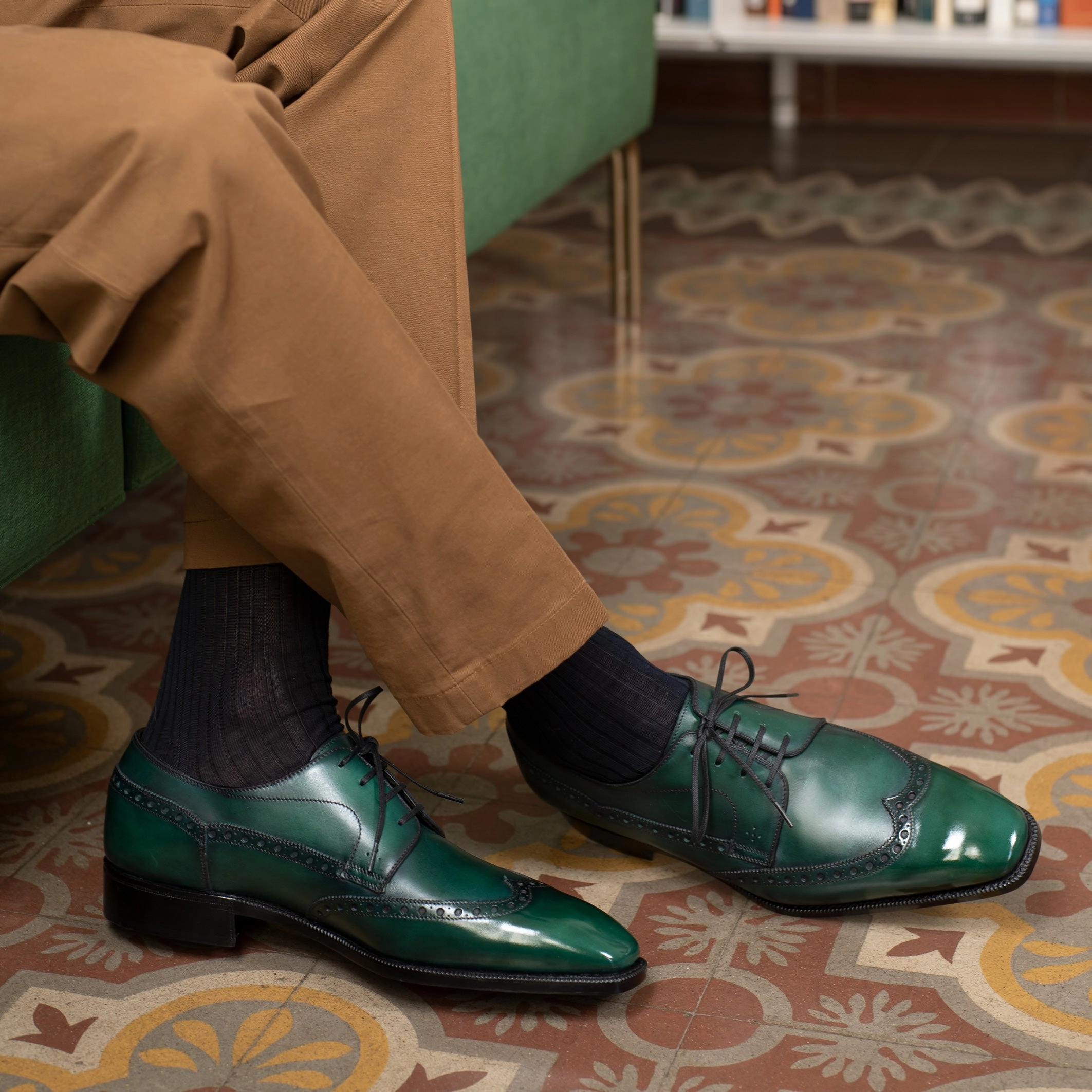 Calder Wingtip Derby - Emerald Green Multi-Use Gear
