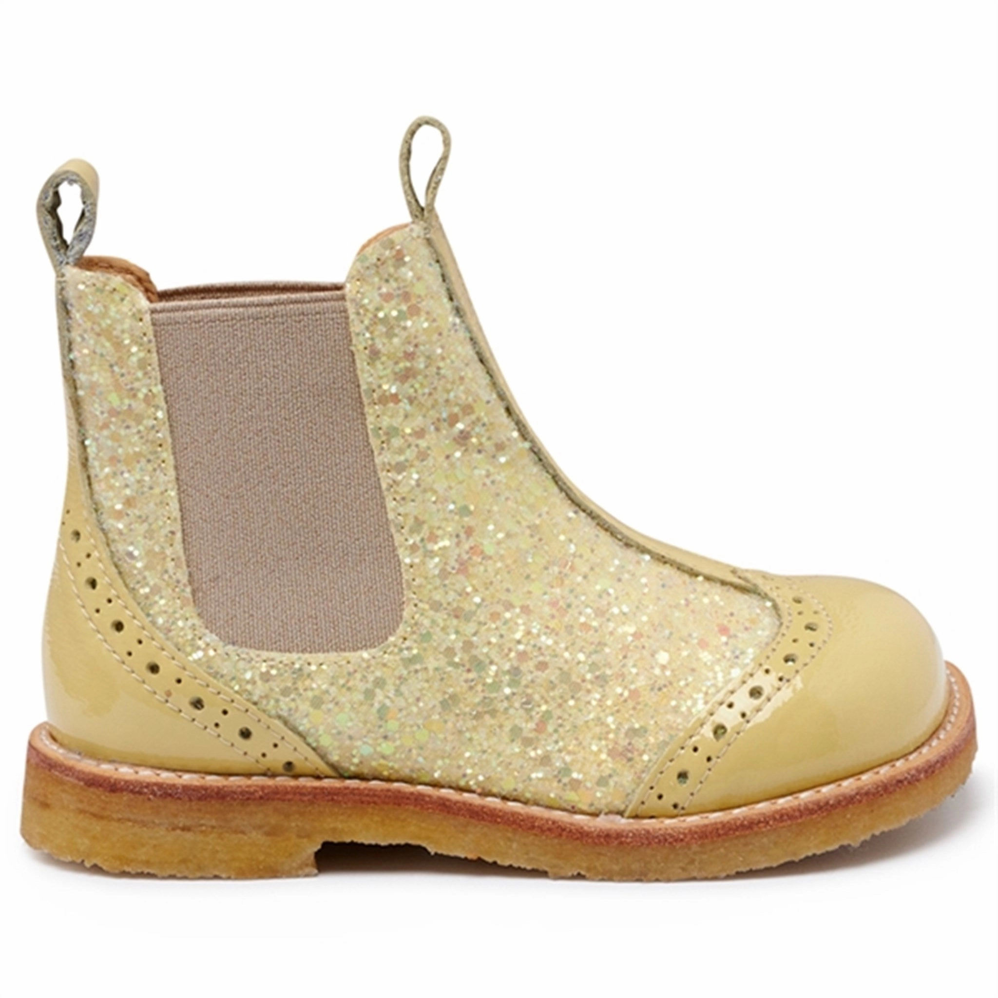 Less Is Bold Angulus Chelsea W. Elastic Band Light Yellow/Light Yellow Glitter/Beige