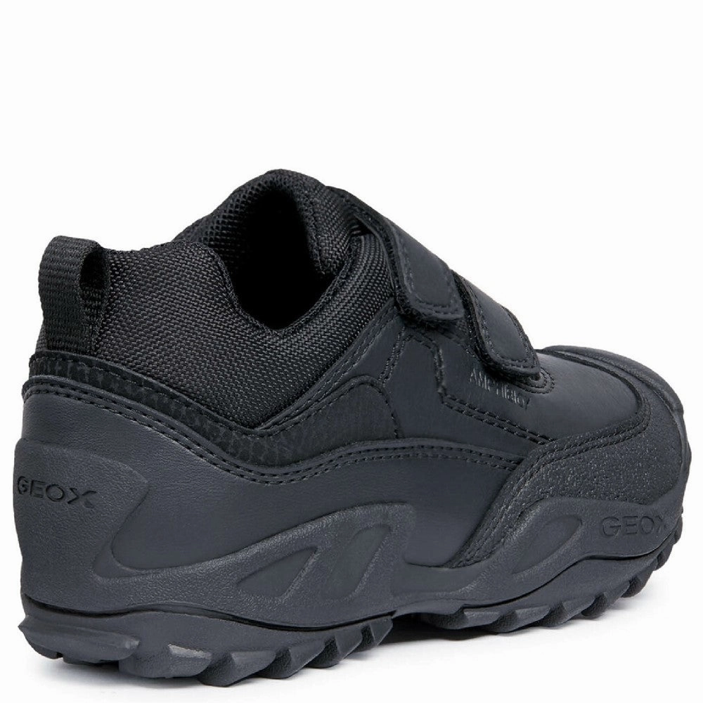 Geox J New Savage Boy B A Waterproof Touch Fastening Junior Trainers Layered Living Low-Key Luxe
