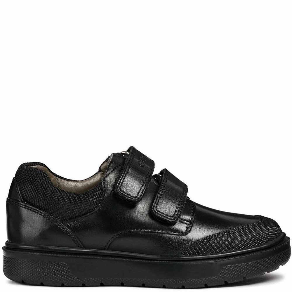 Ease-Ready Geox J Riddock B. F Touch Fastening Junior School Shoes