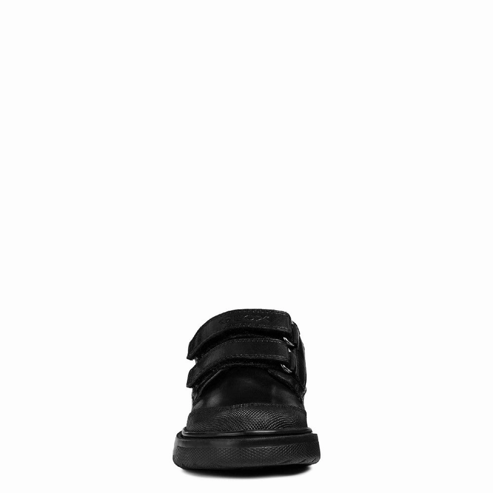 Clean Forms Geox J Riddock B. F Touch Fastening Junior School Shoes