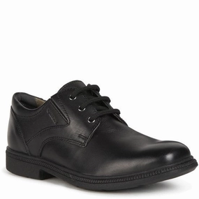 Geox Jr Federico Junior School Shoes Urban-Motion Fit Go-Gear