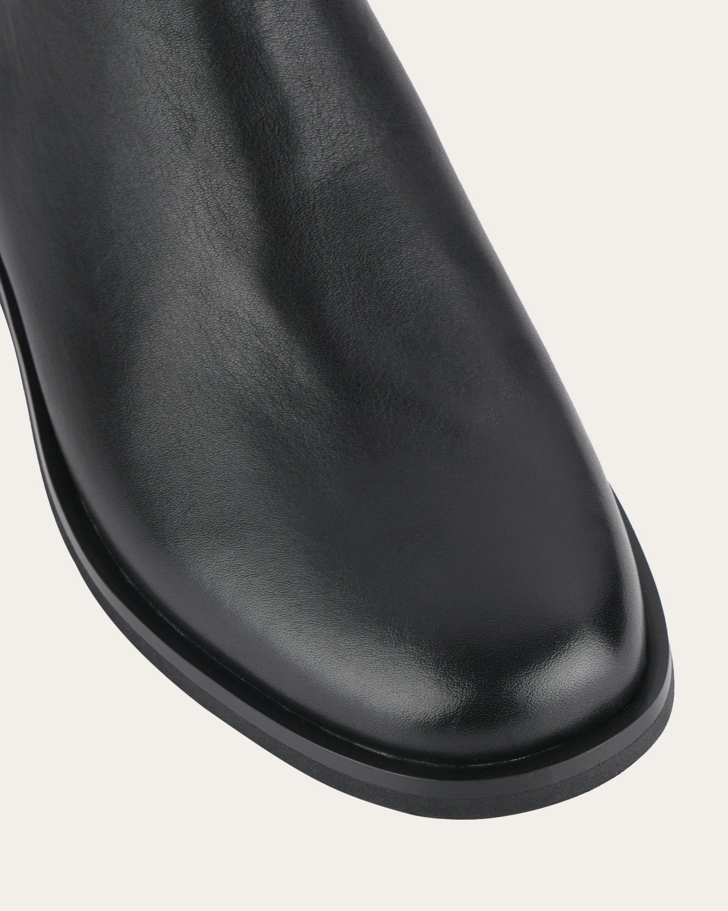 Your Mobile Look Gilbert Flat Ankle Boots Black Leather