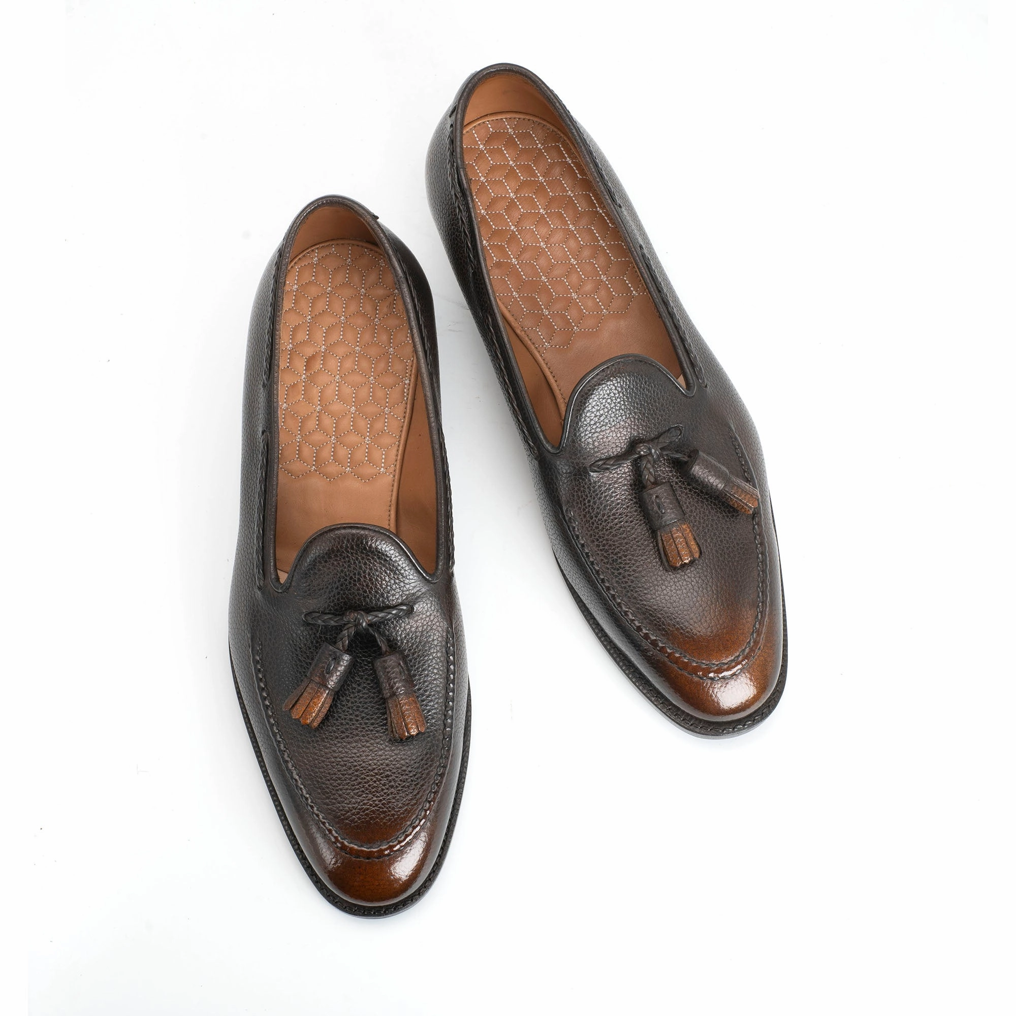 Gillespie Tassel Loafer - Ebony Handmade Patina Simplify Style Tech-Forward Fit