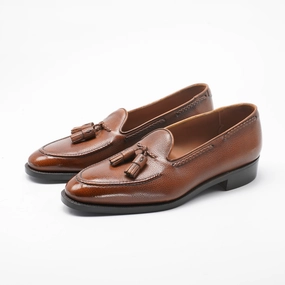 Form Meets Calm Gillespie Tassel Loafer Mto - Chestnut