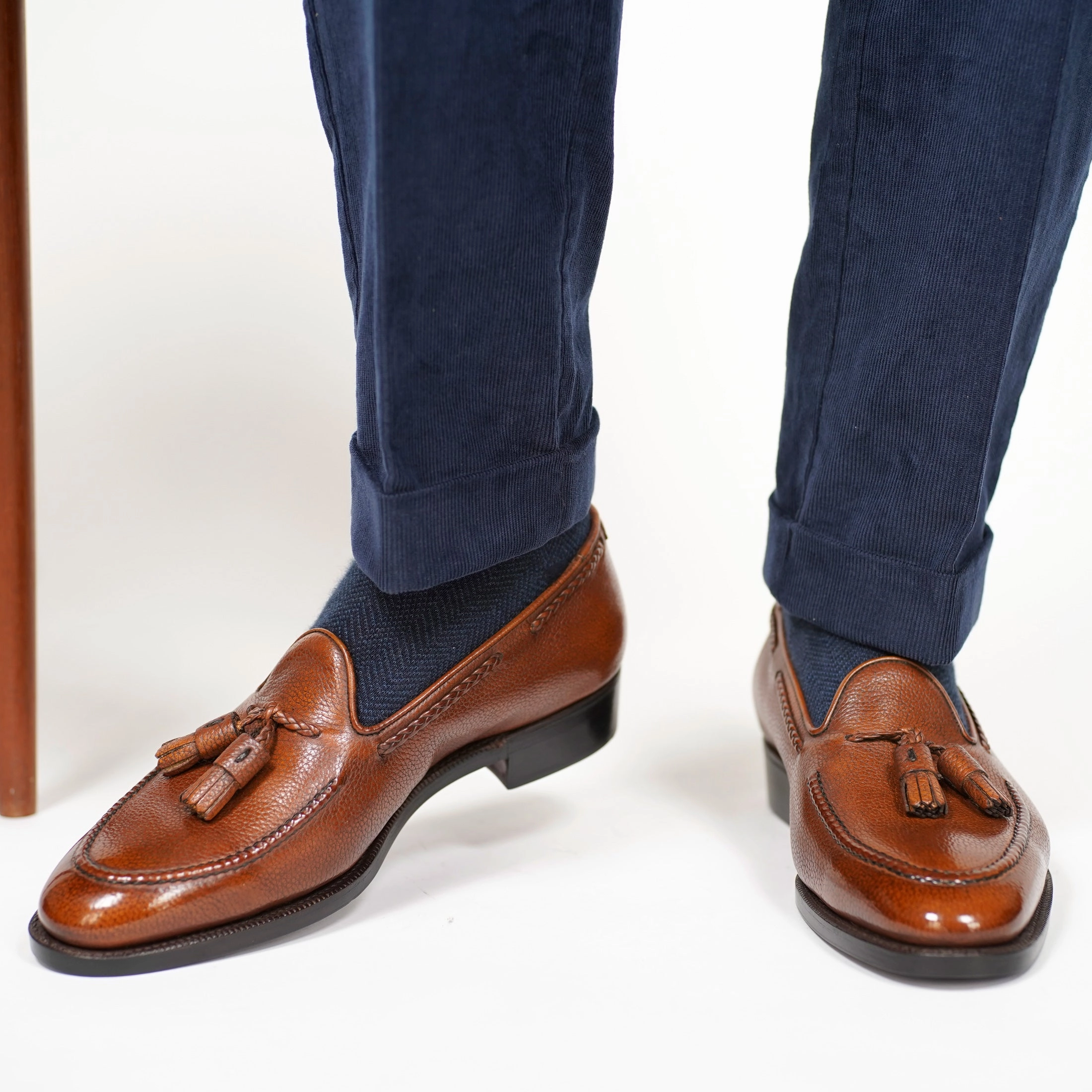Gillespie Tassel Loafer Mto - Chestnut Structured Freedom Crafted Quality