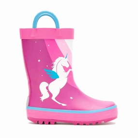 Shaped For Flow New Urbanism Girls Unicorn Rain Boot