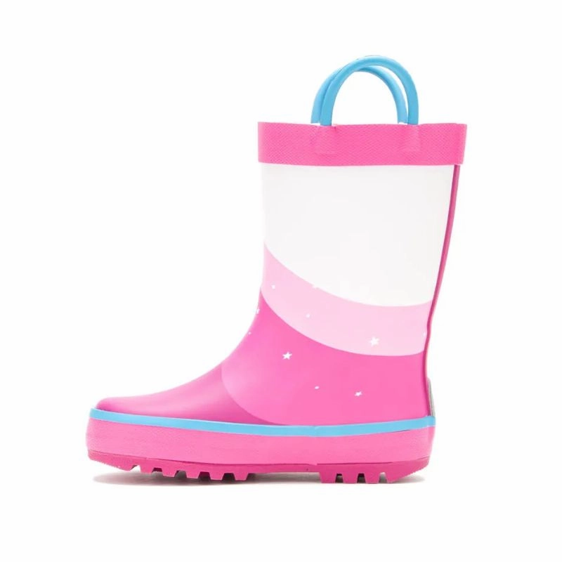 Girls Unicorn Rain Boot Elevated Layers Fit To Adapt