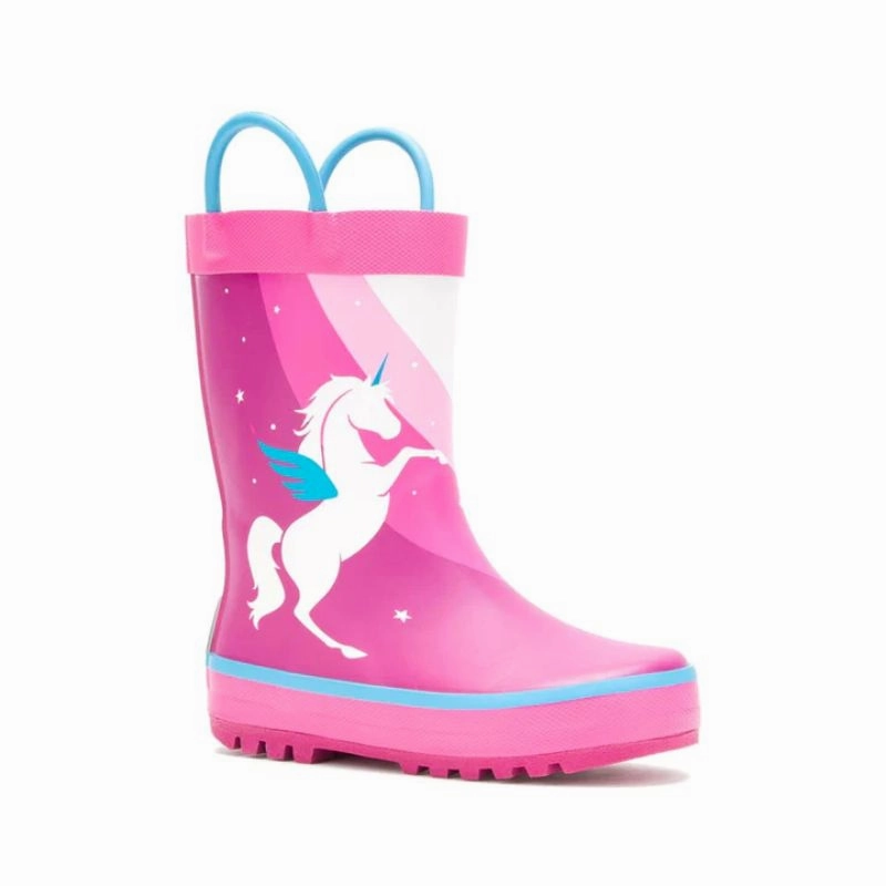 Minimal Movement Girls Unicorn Rain Boot