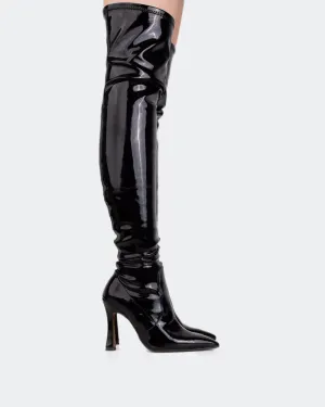 Giverny Black Patent Stretch Easy Fit System
